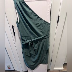 Asymmetric wrap dress